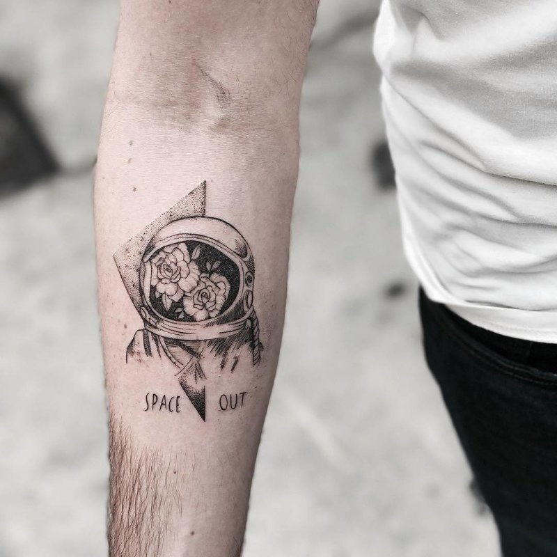 Astronaut Space Tattoo